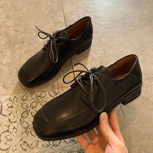 new 2020 spring women shoes woman square toe thick low heels lace up casual shoes solid black leather oxford for women
new 2020 spring women shoes woman square toe thick low heels lace up casual shoes solid black leather oxford for women