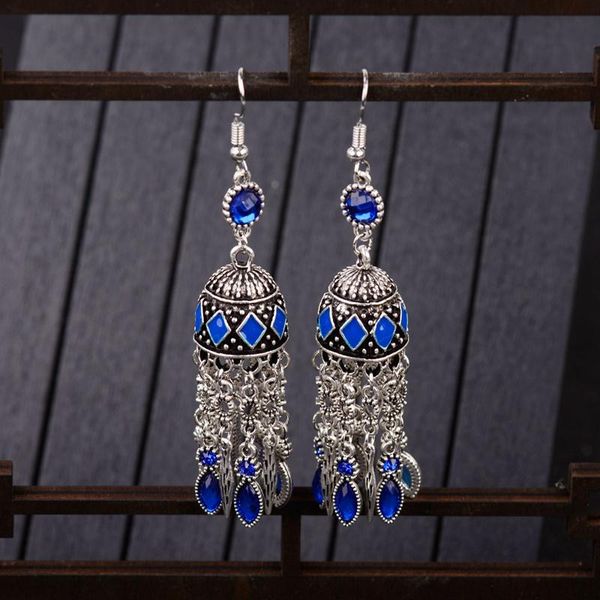 dangle & chandelier vintage ethnic blue beads earrings elegant women silver color birdcage tassel tibetan jewelry ladies
dangle & chandelier vintage ethnic blue beads earrings elegant women silver color birdcage tassel tibetan jewelry ladies