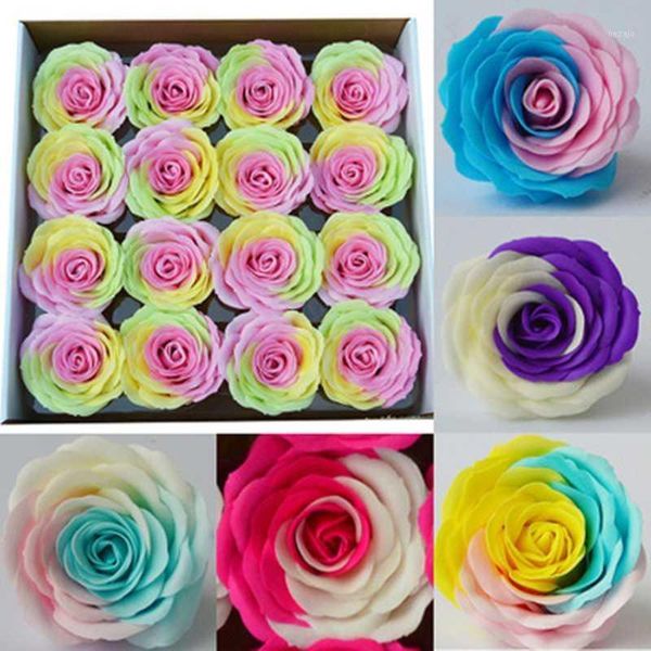 decorative flowers & wreaths 16pcs/box fake flower rainbow rose 3 colors soap head giant bouquet shop valentine's day gift1
decorative flowers & wreaths 16pcs/box fake flower rainbow rose 3 colors soap head giant bouquet shop valentine's day gift1