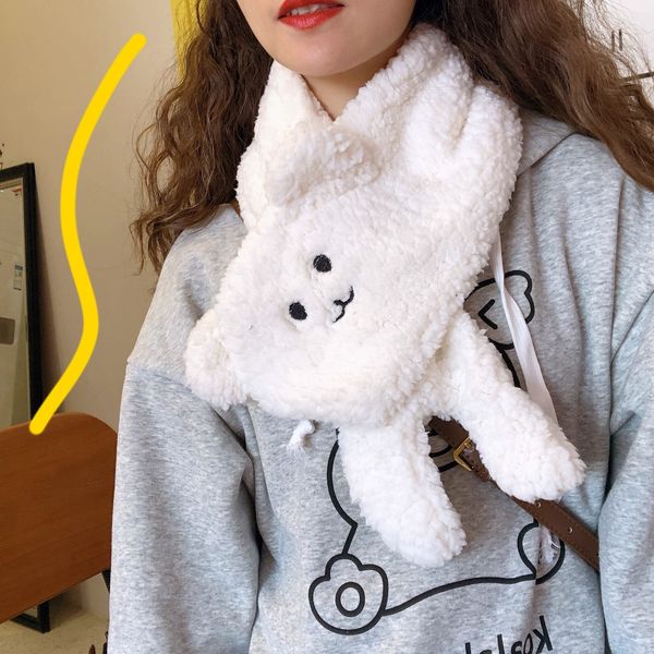 cute little bear lamb plush soft scarf autumn and winter ins girl students versatile korean bib, Blue;gray
cute little bear lamb plush soft scarf autumn and winter ins girl students versatile korean bib, Blue;gray