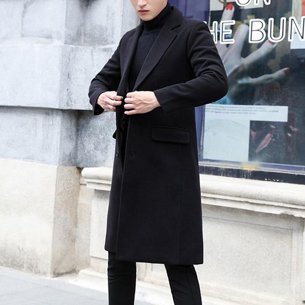 new arrival autumn winter long woolen overcoat men thickened windbreaker youth slim jacket casual thick plus size mlxl2xl3xl4xl, Black
new arrival autumn winter long woolen overcoat men thickened windbreaker youth slim jacket casual thick plus size mlxl2xl3xl4xl, Black