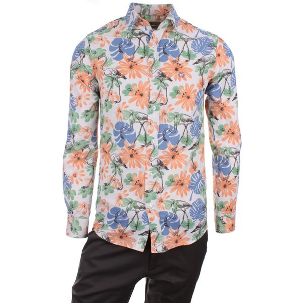 gentilbay men's flamingo flower digital printed orange slimfit long-sleeve sport shirt dpd123 1022, White;black
gentilbay men's flamingo flower digital printed orange slimfit long-sleeve sport shirt dpd123 1022, White;black