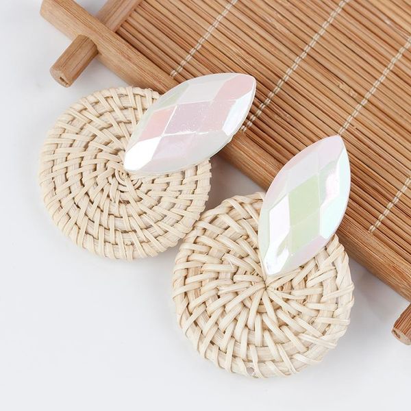 aensoa vintage rattan wooden drop earrings handmade wooden geometric earrings for women rattan knit round for women, Silver
aensoa vintage rattan wooden drop earrings handmade wooden geometric earrings for women rattan knit round for women, Silver