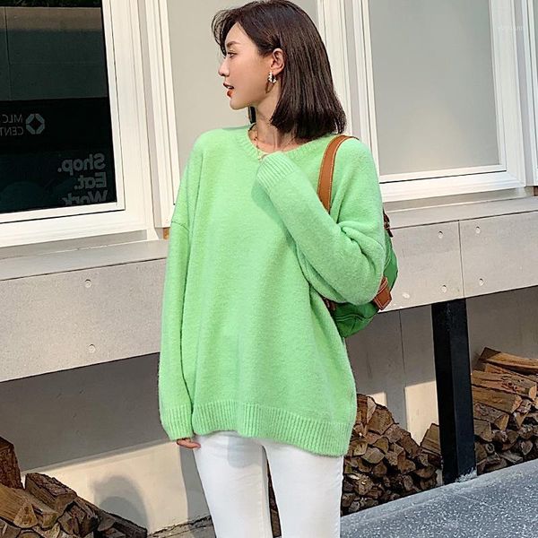 2019 new wild round neck sweater women's autumn and winter korean version of the loose sets of thick sweater shirt gray1, White;black
2019 new wild round neck sweater women's autumn and winter korean version of the loose sets of thick sweater shirt gray1, White;black
