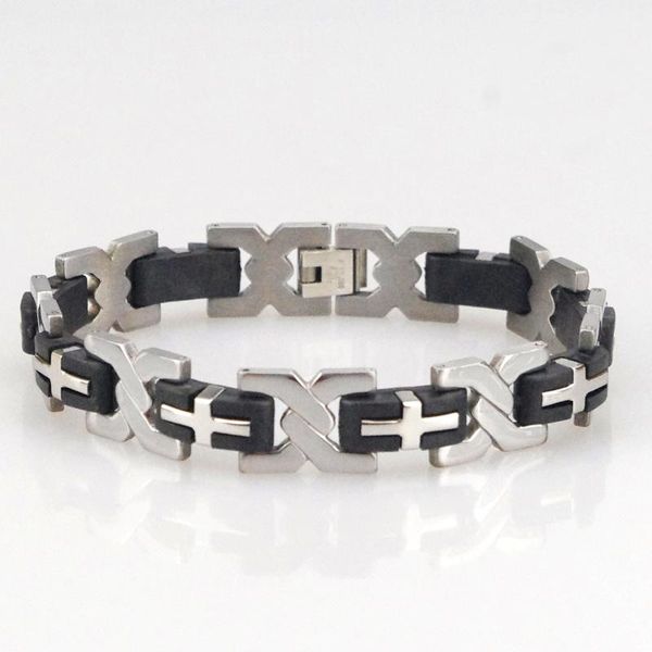 new arrival gift jewelry wholesale women bracelet silver color 316l stainless steel wide fashion cross for women men hzf075, Black
new arrival gift jewelry wholesale women bracelet silver color 316l stainless steel wide fashion cross for women men hzf075, Black