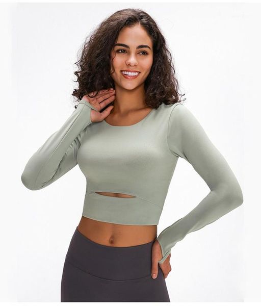 yoga outfits women sports shirt padded quick dry solid crop breathable shirts long sleeve seamless sliming running gym 1, White;red
yoga outfits women sports shirt padded quick dry solid crop breathable shirts long sleeve seamless sliming running gym 1, White;red