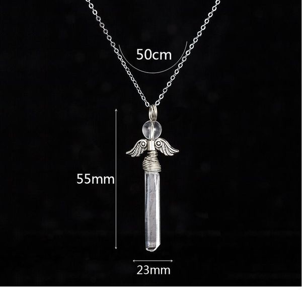 natural stones angel wings pendant handmade winding clear quartz necklace reiki chakra crystal pendant romantic gift qylvfc, Black
natural stones angel wings pendant handmade winding clear quartz necklace reiki chakra crystal pendant romantic gift qylvfc, Black