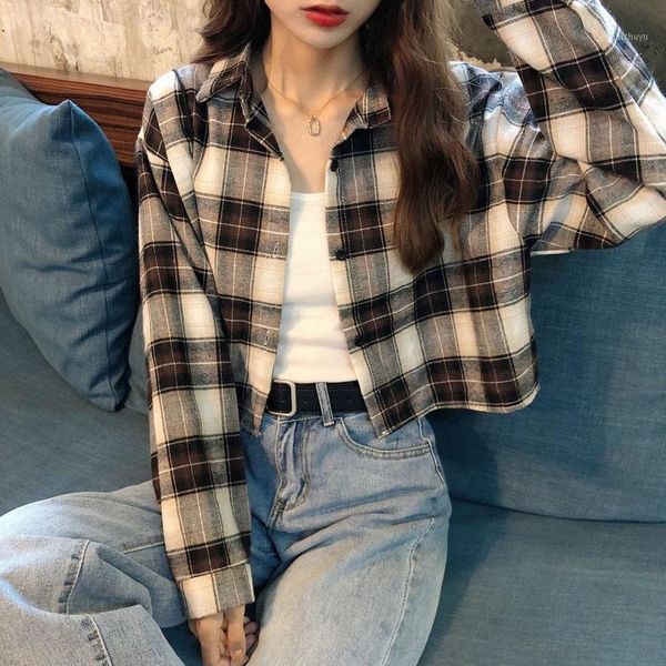 autumn winter 2020 new korean version loose plaid long-sleeved cardigan jacket women show thin shirt tide blouse women goth1, White
autumn winter 2020 new korean version loose plaid long-sleeved cardigan jacket women show thin shirt tide blouse women goth1, White