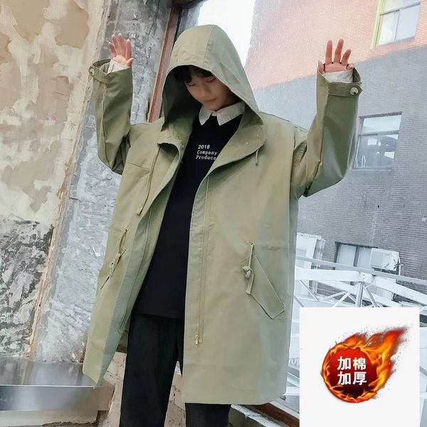 2020 youth solid color hooded waist autumn winter medium length loose windbreaker large men's coat, Tan;black
2020 youth solid color hooded waist autumn winter medium length loose windbreaker large men's coat, Tan;black
