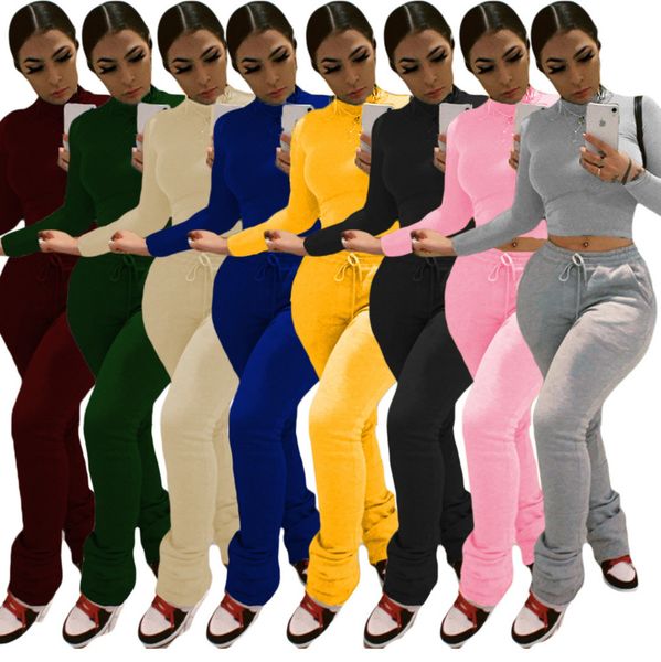 women tracksuits 2 pieces set slim solid colour high-waisted long sleeve trousers ladies new fahsion wear fall winter sportwear 2020 j66, White
women tracksuits 2 pieces set slim solid colour high-waisted long sleeve trousers ladies new fahsion wear fall winter sportwear 2020 j66, White