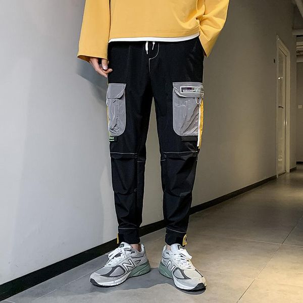 men's pants men hip hop black patchwork multi-pocket sweatpants joggers trousers casual drawstring sportwear harem male streetwear
men's pants men hip hop black patchwork multi-pocket sweatpants joggers trousers casual drawstring sportwear harem male streetwear