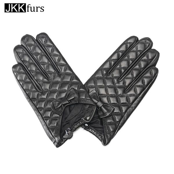 five fingers gloves women' genuine sheepskin leather spring winter bowknot touch screen glove fashion female mittens s2029, Blue;gray
five fingers gloves women' genuine sheepskin leather spring winter bowknot touch screen glove fashion female mittens s2029, Blue;gray