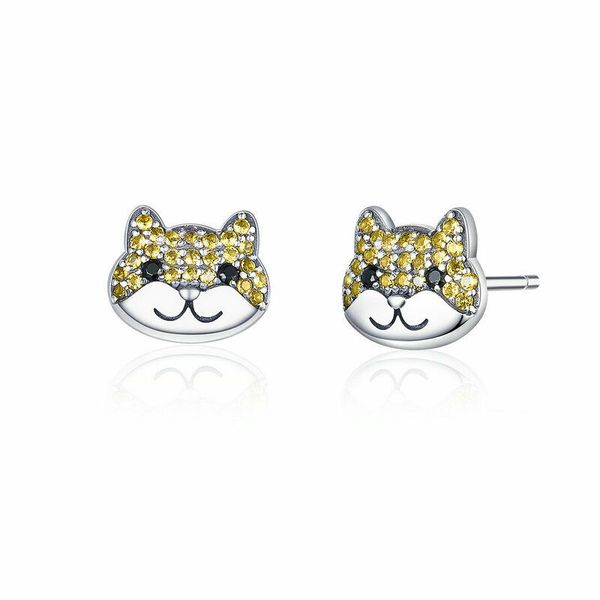 fashon pave setting european real 925 sterling silver shiba dog puppy stud earring cz earrings for women, Golden;silver
fashon pave setting european real 925 sterling silver shiba dog puppy stud earring cz earrings for women, Golden;silver