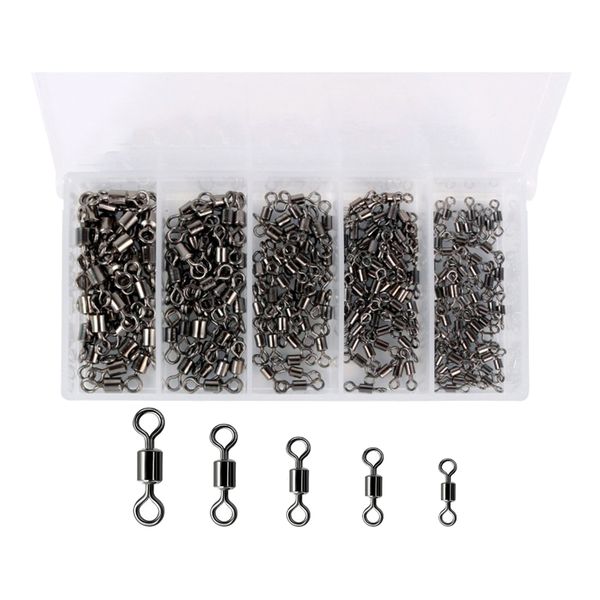 200-500pcs fishing rolling barrel swivel connector tackle strong copper black nickel saltwater fishing swivels hooks lines connect hooks
200-500pcs fishing rolling barrel swivel connector tackle strong copper black nickel saltwater fishing swivels hooks lines connect hooks