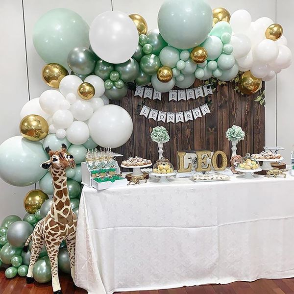 fengrise 108pcs green white garland kit birthday decor kids latex balloon set wedding party supplies baby shower
fengrise 108pcs green white garland kit birthday decor kids latex balloon set wedding party supplies baby shower