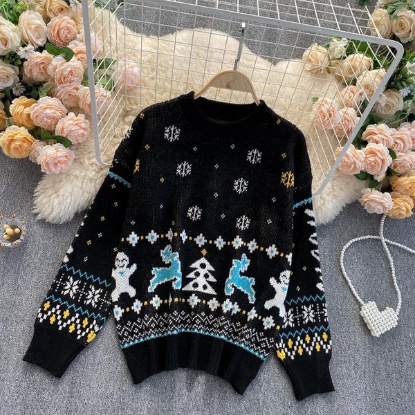 women's sweaters singreiny christmas women knitted sweater autumn o neck funny knit sweatere warm winter snowman print knitting pullov, White;black
women's sweaters singreiny christmas women knitted sweater autumn o neck funny knit sweatere warm winter snowman print knitting pullov, White;black