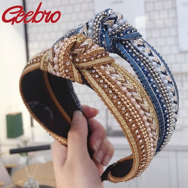 hair accessories geebro women sequins crystal pearl knot headbands bow hairbands bohemia flower bands for head wrap
hair accessories geebro women sequins crystal pearl knot headbands bow hairbands bohemia flower bands for head wrap