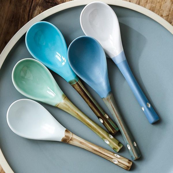 spoons chanshova personality chinese retro style ceramic soup spoon china porcelain tableware g221
spoons chanshova personality chinese retro style ceramic soup spoon china porcelain tableware g221