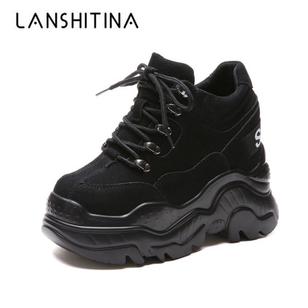 women high platform shoes new breathable women height increasing shoes 12 cm thick sole trainers sneakers woman deportivas mujer 1020, Black;white
women high platform shoes new breathable women height increasing shoes 12 cm thick sole trainers sneakers woman deportivas mujer 1020, Black;white