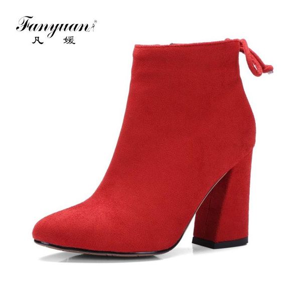 famyuan2020 women shoes ankle boots elastic band stretch fabric hoof high heel fashion women party shoes black warm size 34-43
famyuan2020 women shoes ankle boots elastic band stretch fabric hoof high heel fashion women party shoes black warm size 34-43