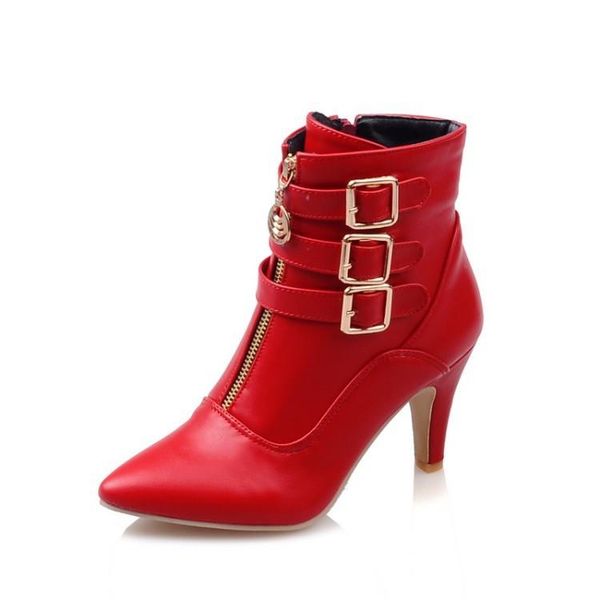 boots nuove scarpe da donna stivali tacchi alti stivaletti a punta fibbia zip bianco big size, Black
boots nuove scarpe da donna stivali tacchi alti stivaletti a punta fibbia zip bianco big size, Black
