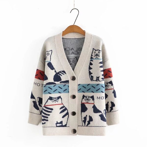 plus size cardigans women v-neck red brown coat gils oversize sweater cartoon jacquard knitting female clothing, White;black
plus size cardigans women v-neck red brown coat gils oversize sweater cartoon jacquard knitting female clothing, White;black