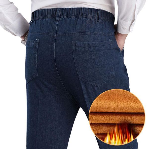 dad men business plus velvet jeans classic autumn winter male elastic straight stretch brand denim pants overalls fit trousers1, Blue
dad men business plus velvet jeans classic autumn winter male elastic straight stretch brand denim pants overalls fit trousers1, Blue