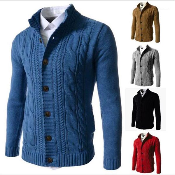 2020 fashion cardigan sweater men's cotton stand collar twist single-breasted long sleeve thick keep warm sweater1, White;black
2020 fashion cardigan sweater men's cotton stand collar twist single-breasted long sleeve thick keep warm sweater1, White;black