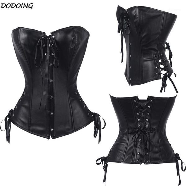 dodoing women leather corset body shapers strapless bustiers lingerie burlesque waist trainer espartilho black red overbust1, Black;white
dodoing women leather corset body shapers strapless bustiers lingerie burlesque waist trainer espartilho black red overbust1, Black;white