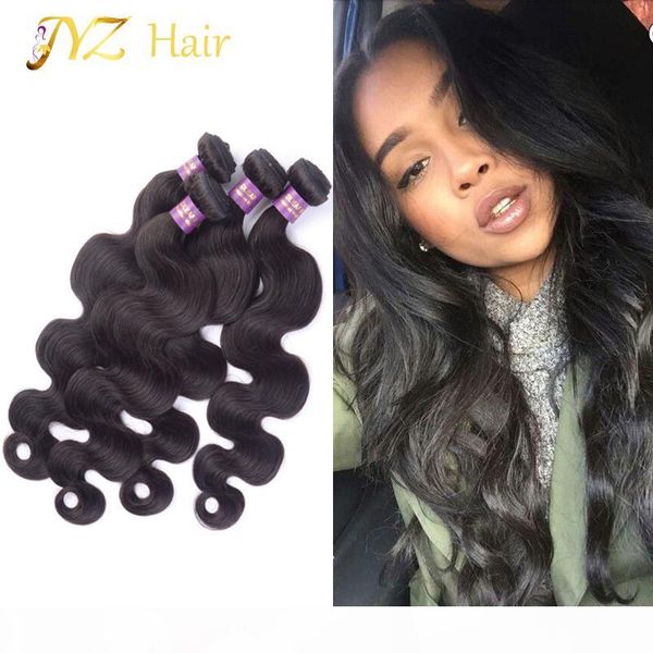 jyz brazilian virgin hair 4 bundles natural human hair bundles malaysian body wave peruvian hair weave bundles, Black 
jyz brazilian virgin hair 4 bundles natural human hair bundles malaysian body wave peruvian hair weave bundles, Black