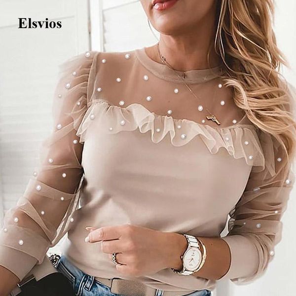 autumn patchwork beaded sheer mesh blouse o neck hollow out women shirt blusa elegant ruffle puff long sleeve pullover1, White
autumn patchwork beaded sheer mesh blouse o neck hollow out women shirt blusa elegant ruffle puff long sleeve pullover1, White