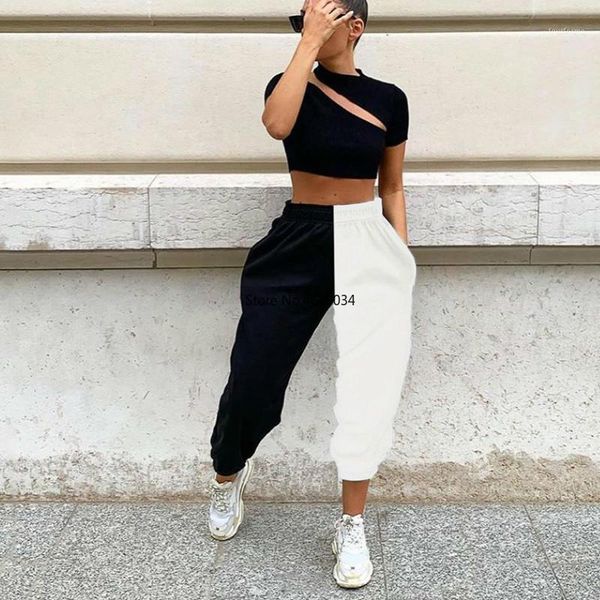 women's pants & capris solid full length harem pant high waist elastic sweatpants trousers 2021 autumn women fitness casual streetwear1, Black;white
women's pants & capris solid full length harem pant high waist elastic sweatpants trousers 2021 autumn women fitness casual streetwear1, Black;white