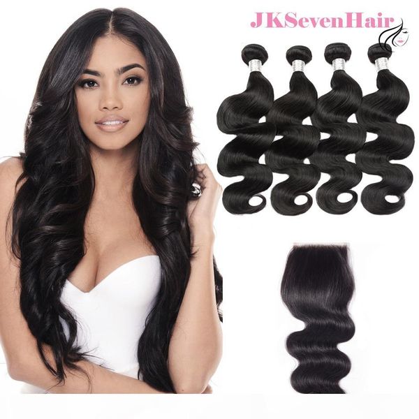 12a grade body wave brazilian virgin human hair bundles 4pcs with 4x4inch lace closure malaysian peruvian indian hair wefts with closure, Black
12a grade body wave brazilian virgin human hair bundles 4pcs with 4x4inch lace closure malaysian peruvian indian hair wefts with closure, Black