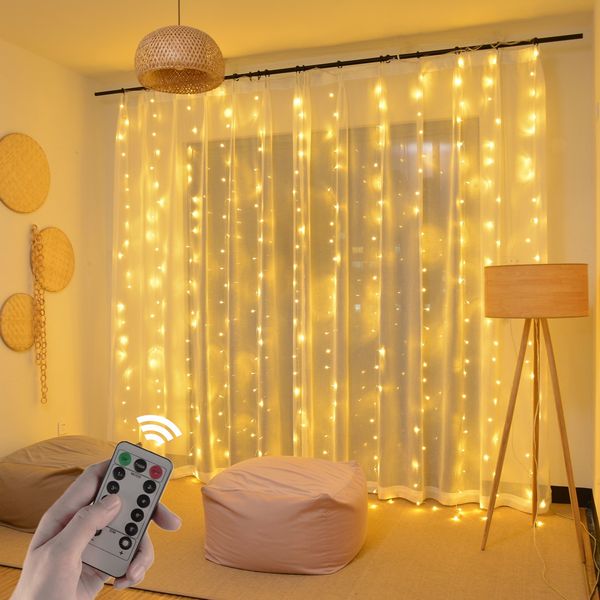 3m 2m led curtain usb string lights remote control fairy garland on the window new year christmas decorations for home outdoor, Black
3m 2m led curtain usb string lights remote control fairy garland on the window new year christmas decorations for home outdoor, Black