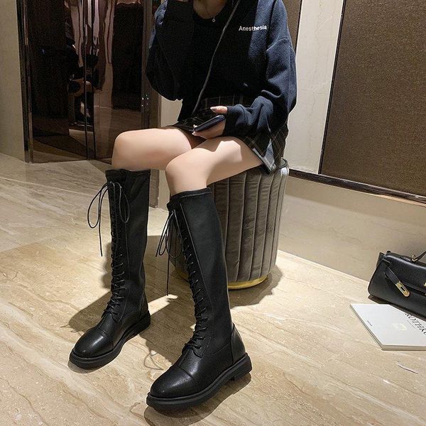 boots winter fashion pu leather knee high women punk height increase long designer lace-up, Black
boots winter fashion pu leather knee high women punk height increase long designer lace-up, Black