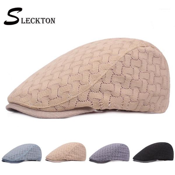 SLECKTON Mesh Lace Beret Peaked Cap Cotton Casual Newsboy Cap Solid Flat Breathable Shade National Hats for Women and Men1, Blue;gray
SLECKTON Mesh Lace Beret Peaked Cap Cotton Casual Newsboy Cap Solid Flat Breathable Shade National Hats for Women and Men1, Blue;gray
