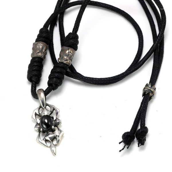 real 925 sterling silver gothic pendant necklace inlaid natural onyx stone for men and women antique retro style rope chain1
real 925 sterling silver gothic pendant necklace inlaid natural onyx stone for men and women antique retro style rope chain1