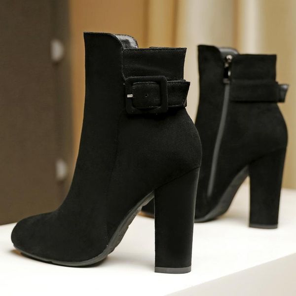 мода suede блочные каблуки ботильоны женская обувь 2020 новый черный короткие сапоги зимние меховые теплые ботинки женские, Black
мода suede блочные каблуки ботильоны женская обувь 2020 новый черный короткие сапоги зимние меховые теплые ботинки женские, Black