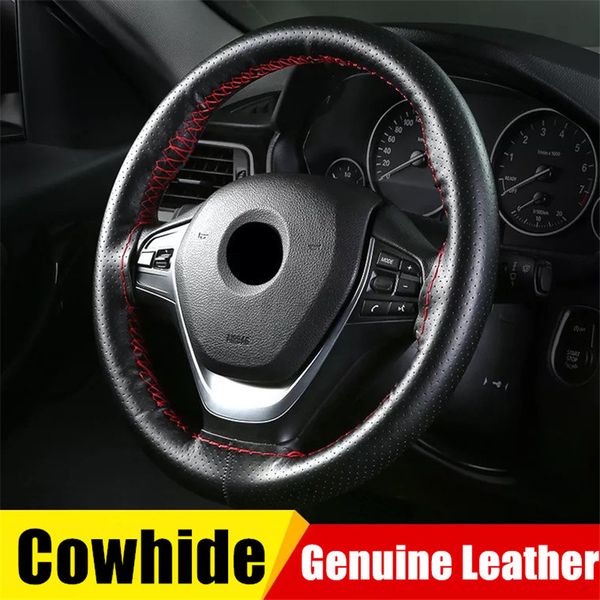 2020 universal genuine leather steering weel cover 38cm diy car steering wheel case hand braid soft cowhide wheel cover
2020 universal genuine leather steering weel cover 38cm diy car steering wheel case hand braid soft cowhide wheel cover
