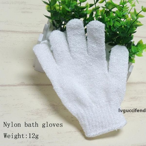 white nylon body cleaning shower exfoliating glove five fingers bath bathroom gloves home supplies w8106
white nylon body cleaning shower exfoliating glove five fingers bath bathroom gloves home supplies w8106