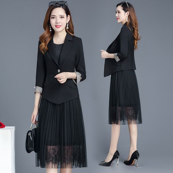 small women 2020 new korean dresswestern stylefashionspring and autumn two piece suit temperament suit suit m6aoq, Black;gray
small women 2020 new korean dresswestern stylefashionspring and autumn two piece suit temperament suit suit m6aoq, Black;gray