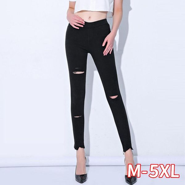 ripped plus size leggings women pants black punk thick jeggings high waist legging slim trousers kg-518, Black;white
ripped plus size leggings women pants black punk thick jeggings high waist legging slim trousers kg-518, Black;white
