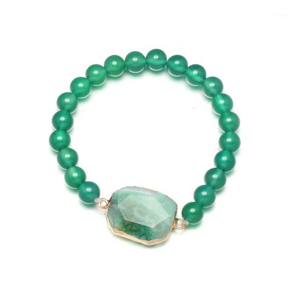 green agates bracelet-length 19cm fashion bracelet trendy classic strand stone beaded bracelet for jewelry1, Golden;silver
green agates bracelet-length 19cm fashion bracelet trendy classic strand stone beaded bracelet for jewelry1, Golden;silver