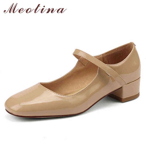 women's shoes meotina women's mary janes thick leather high heels with hook and square tip for spring red wine 2 9, Black
women's shoes meotina women's mary janes thick leather high heels with hook and square tip for spring red wine 2 9, Black