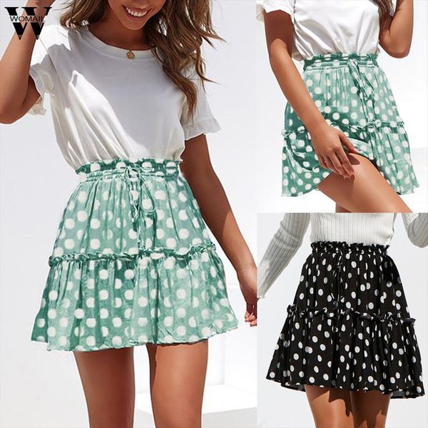 skirt women summer fashion polka dot print ruffles a line pleated lace up short skirt casual new 2020 m27, Black
skirt women summer fashion polka dot print ruffles a line pleated lace up short skirt casual new 2020 m27, Black