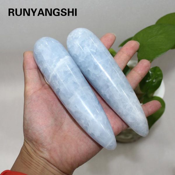 runyangshi 1pc natural blue quartz l hand-carved kyanite crystal massage stick from madagasca
runyangshi 1pc natural blue quartz l hand-carved kyanite crystal massage stick from madagasca