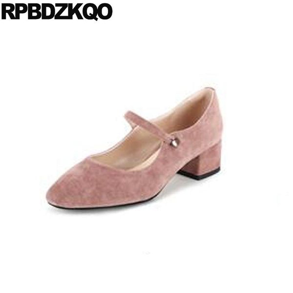 mary janes women shoes fashion pumps square toe block green korean suede pink genuine leather thick medium heels size 4 34 33, Black
mary janes women shoes fashion pumps square toe block green korean suede pink genuine leather thick medium heels size 4 34 33, Black