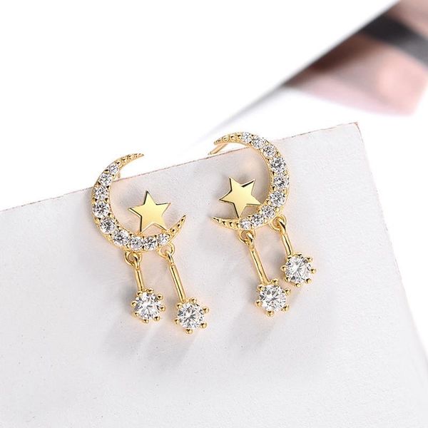 dangle & chandelier dominated 2021 contracted crystal moon design style women earrings joker metal star fine water drop earring fashion, Silver
dangle & chandelier dominated 2021 contracted crystal moon design style women earrings joker metal star fine water drop earring fashion, Silver