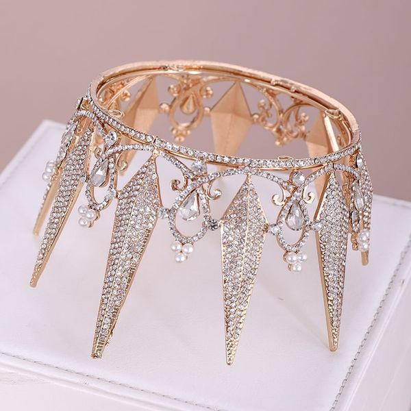 forseven baroque crowns rhinestone crystal tiaras wedding bridal bride hair accessories queen princess gold color crown jewelry y200409, Slivery;golden
forseven baroque crowns rhinestone crystal tiaras wedding bridal bride hair accessories queen princess gold color crown jewelry y200409, Slivery;golden
