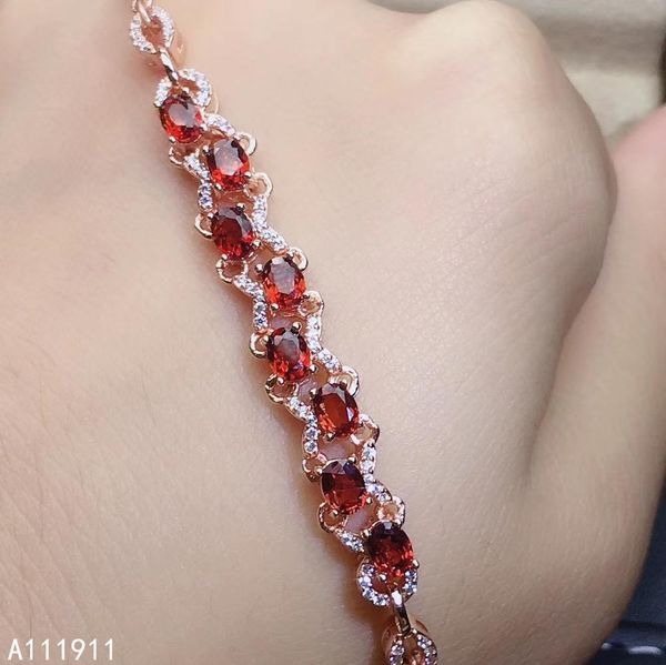 kjjeaxcmy fine jewelry 925 sterling silver inlaid natural garnet noble female bracelet support detection luxurious q1127, Black
kjjeaxcmy fine jewelry 925 sterling silver inlaid natural garnet noble female bracelet support detection luxurious q1127, Black